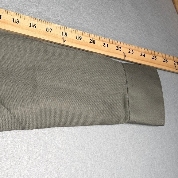 Yves Saint Laurent Men's Long Sleeve Button Down Dress Shirt Gray Size 15.5 L - Picture 9 of 14